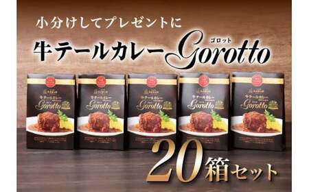 【カレー】牛テールカレー ゴロット 20袋セット 【テレビ紹介多数! 豊味館】