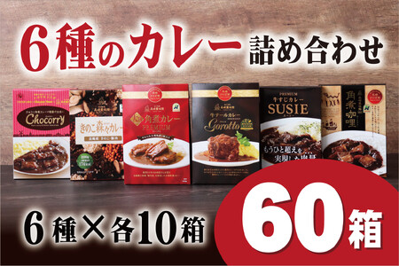 【60箱！贅沢カレーストック！】6種のカレー詰め合わせ 各10箱【豊味館】6種のカレー詰め合わせ 各10箱【豊味館】レトルト 簡単  人気 大容量
