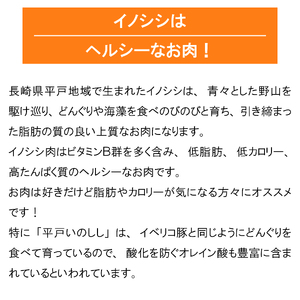 平戸いのしし モモジャーキー 4個セット 総重量120g(30g×4)