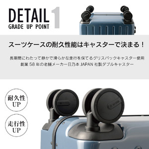 PC7000スーツケースSシルクホワイト(PC7000_19swne)