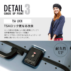 PC7000スーツケースSシルクホワイト(PC7000_19swne)