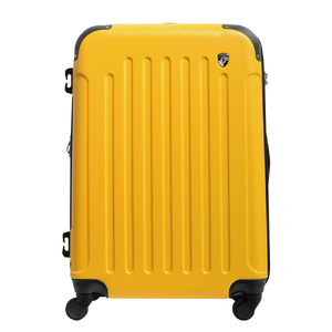【3泊~5泊用 インナーフラットで詰めやすい】FK1037-1スーツケースMミカドイエロー スーツケース キャリーケース キャリーバッグ 中型 Mサイズ 軽量 拡張機能 TSAロック ハードケース 海外 国内 旅行 ビジネスキャリーバック
