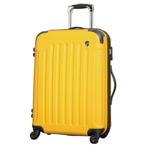 【3泊~5泊用 インナーフラットで詰めやすい】FK1037-1スーツケースMミカドイエロー スーツケース キャリーケース キャリーバッグ 中型 Mサイズ 軽量 拡張機能 TSAロック ハードケース 海外 国内 旅行 ビジネスキャリーバック