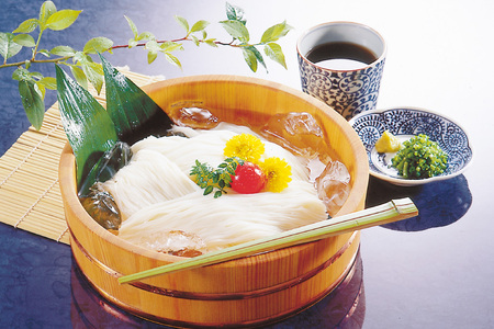 AD082 島原 手延 素麺 九州産小麦・北海道産小麦 そうめん 詰め合わせ 2kg （50g×4束×各5袋） [長崎県 島原市 ]