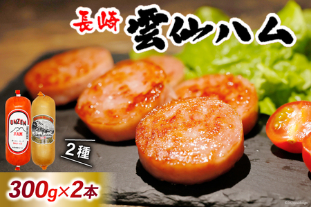 CI241 雲仙ハム ソーセージ ハム 各1本 計2本 各300g [長崎県 島原市] レビューキャンペーン