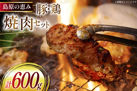 AI382 鶏肉 豚肉 セット 島原の恵み 雲仙もみじ豚 雲仙島原ハーブ鶏 計600g 