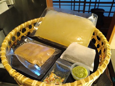 AF155ミシュランプレート掲載のお料理店「まどか」　島原鯛茶漬け・自家製辛子明太子セット