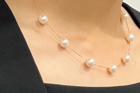 BF191 アコヤ真珠　7粒ステーションネックレス（8.0mm）
