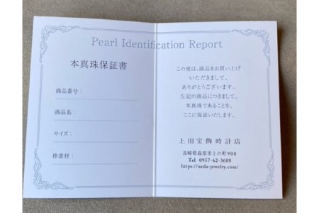 BF191 アコヤ真珠　7粒ステーションネックレス（8.0mm）