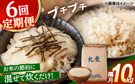 【隔月6回定期便】長崎県産 丸麦 10kg / 麦 むぎ 雑穀 雑穀米 麦ごはん 麦飯 麦みそ 食物繊維 長崎県産 米 こめ コメ ※ / 諫早市 / 有限会社伊東精麦 [AHBU007]