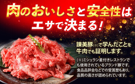 【特Aのブランド米で育てた】諫美牛 切り落とし 500g(250g×2) / 牛肉 ぎゅうにく 和牛 牛 肉 国産 切り落とし 切り落し 切りおとし / 諫早市 / 株式会社土井農場[AHAD090]