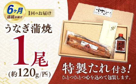 【6回定期便】『北御門』うなぎ蒲焼1尾入り/ 諫早市 /諫早観光物産コンベンション協会 [AHAB047]