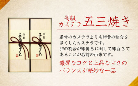 【年内配送】(12/23入金分まで)特製五三焼かすてら 詰め合わせ 2号セット / カステラ かすてら 五三焼 スイーツ 洋菓子 / 諫早市 / 株式会社異人堂 [AHBF004]