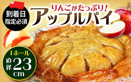 【着日指定必須】アップルパイ 1ホール(直径23cm) / アップルパイ ケーキ りんご パイ 洋菓子 スイーツ / 大村市 / 大又農園野の実[ACZO003]