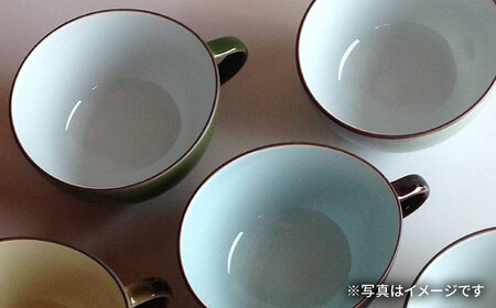 カラーシリーズ　スープ碗  ルリ（濃紺） / 小鉢 スープカップ デザートカップ / 大村市 / 陶磁工房 一朶[ACZV012]