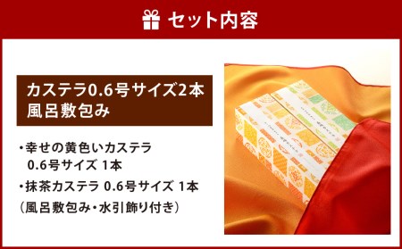 0490 風呂敷包みギフト カステラ2本詰合せ 水引飾り付き 長崎県大村市 ふるさと納税サイト ふるなび