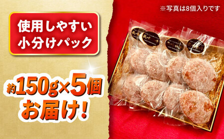 長崎和牛入りハンバーグ 約150g×5個 合計 約750g / 牛 牛肉 和牛 国産 長崎和牛 ハンバーグ 小分け 簡単調理 冷凍ハンバーグ 5個 / 大村市 / かとりストアー [ACAN122]