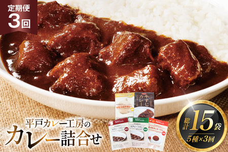 カレー セット カレー 5種 セット 3回 定期便 [カレー工房NVfoods 長崎県 平戸市 hr42bgy400098]