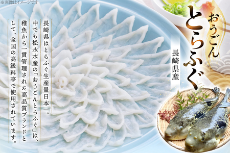 ふぐ 刺身 セット 活〆 おうごんとらふぐ 刺身セット 4人前 [松永水産 長崎県 平戸市 hr42bgy400157]