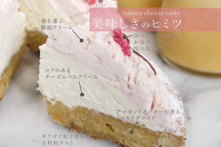 【期間限定】 スイーツ ケーキ さくら ちーずたると 1ホール 14cm [心優-Cotoyu Sweets- 長崎県 平戸市 hr42bjo490166]