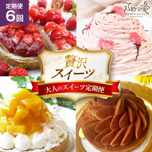 スイーツ 大人のスイーツ 定期便 6回 [心優-Cotoyu Sweets- 長崎県 平戸市 hr42bjo490079]