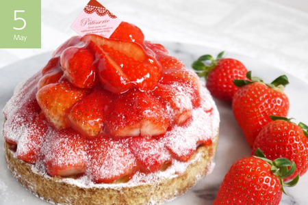 いちご ケーキ 春 タルト 3種 1ホール 14cm 3回 定期便 総計3ホール [心優-Cotoyu Sweets- 長崎県 平戸市 hr42bgy420476]