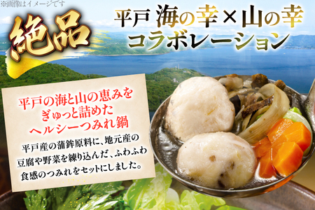 鍋 具材 フワフワつみれ鍋 セット 2人前 ～ 3人前 [ひらど新鮮市場 長崎県 平戸市 hr42bgy400027]