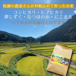 お米の定期便5kg×6回【定期便】( 米 お米 ご飯 白米 定期便 松浦産 5キロ 長崎県 松浦市 夢しずく コシヒカリ ヒノヒカリ にこまる なつほのか )【E8-007】