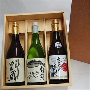 【B5-062】斗農蔵(芋焼酎)＆未来の農村(芋焼酎)＆旬鯵(清酒)セット