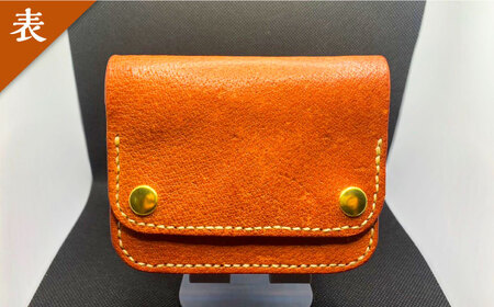 猪革で作った革財布 革製品 本革 レザークラフト イノシシ ジビエ 小銭 猪革で作った革財布 革製品 本革 レザークラフト イノシシ ジビエ 小銭