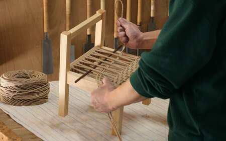 対馬ヒノキ キッズチェア ( ベージュ )【家具製作所kiiro】 チェア 椅子 家具 ヒノキ  [WAL012]