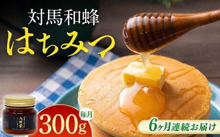 【全6回定期便】 対馬 和蜂 はちみつ 300g×1本 《対馬市》【特定非営利活動法人 對馬次世代協議会（対馬コノソレ）】 蜂蜜 ハチミツ 日本ミツバチ ニホンミツバチ[WAM047]