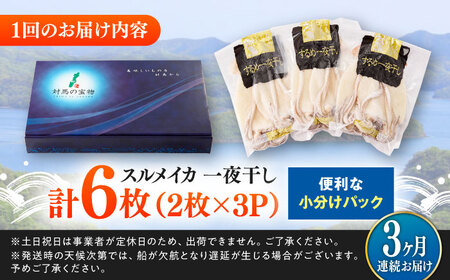 【全3回定期便】するめいか一夜干しセット [WAC024] スルメイカ いか 