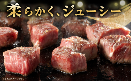 長崎和牛 A5ランク サイコロステーキ 390g（130ｇ×3パック）《壱岐市》【肉の相川】牛肉 牛 和牛 ステーキ 焼肉 贈答 ギフト 贈り物 お中元 お歳暮  [JGB017]