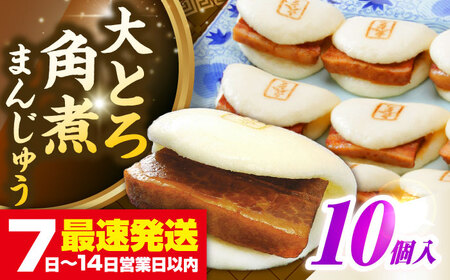 【簡易包装】大とろ角煮まんじゅう10個（5個×2）　《壱岐市》【岩崎本舗】冷凍 豚 豚角煮 角煮饅頭 簡単調理 おやつ お取り寄せ 長崎[JHA026] 11,200円
