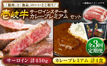【全3回定期便】サーロインステーキ＆カレープレミアム 肉 和牛 [JDW125]