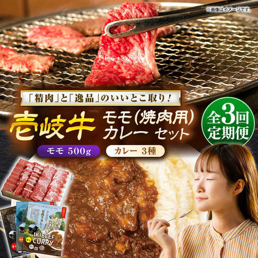 【全3回定期便】モモ＆カレー3種 和牛 焼肉 [JDW128]