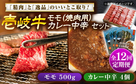 【全12回定期便】モモ＆カレー中辛 和牛 焼肉 [JDW133]