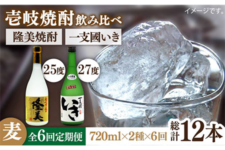 【全6回定期便】隆美焼酎・かめ貯蔵 いき 27度の2本入りセット [JDB199] 90000 90000円