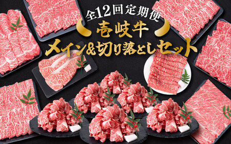 【全12回定期便】 壱岐牛 黒毛和牛 メイン 万能 切り落とし セット 約14kg 《壱岐市》【土肥増商店】 長崎 壱岐産 牛肉 ステーキ しゃぶしゃぶ 食べ比べ [JDD035] 冷凍配送 黒毛和牛 A5ランク 503000 503000円 しゃぶしゃぶ用 切り落とし 九州