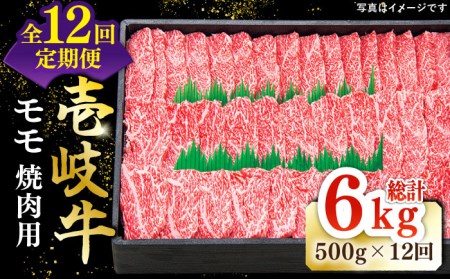 【全12回定期便】 特選 壱岐牛 モモ 500g （焼肉）《壱岐市》【太陽商事】[JDL036] 肉 牛肉 モモ 赤身 焼肉 BBQ 264000 264000円 24万円 11,250円
