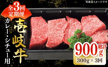 【全3回定期便】 特選 壱岐牛 すね肉 300g（カレー・シチュー用）《壱岐市》【太陽商事】[JDL079] 肉 牛肉 カレー シチュー 和牛 赤身 27000 27000円