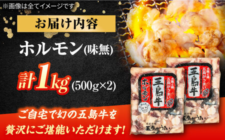 幻の五島牛ホルモン 1kg 味付け無し グルメ お取り寄せ 五島市/ごとう農業協同組合 [PAF030]