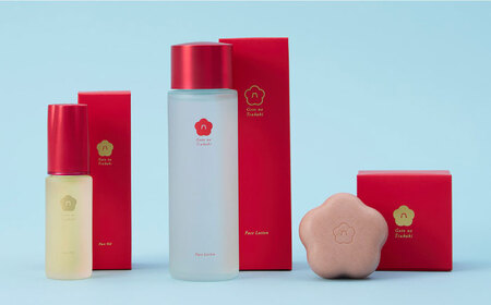 【リボン付き】五島の椿 3点セットギフトBOX スキンケア 美容 保湿 五島市/五島の椿[PEG034]