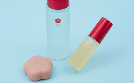 【リボン付き】五島の椿 3点セットギフトBOX スキンケア 美容 保湿 五島市/五島の椿[PEG034]