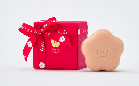 【リボン付き】椿酵母せっけん 110g・3個セット 美容 スキンケア 洗顔 五島市/五島の椿[PEG036]