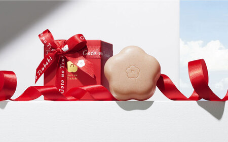 【リボン付き】椿酵母せっけん 60g 美容 スキンケア 洗顔 五島市／五島の椿[PEG040]