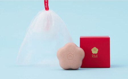 【リボン付き】椿酵母せっけん 60g 美容 スキンケア 洗顔 五島市／五島の椿[PEG040]