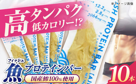 フィッシュプロテインバー（10本）五島市/しまおう プロテインバー プロテイン 筋トレ 魚[PAY063]