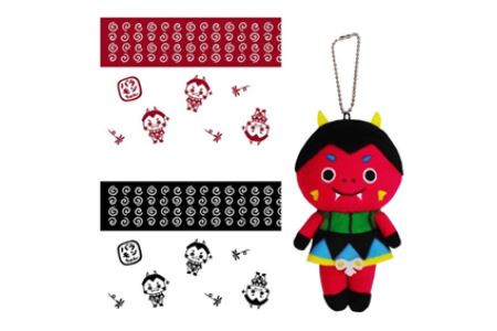 0272 バラモンちゃん ぬいぐるみと日本手ぬぐい2枚セット 【25pt】